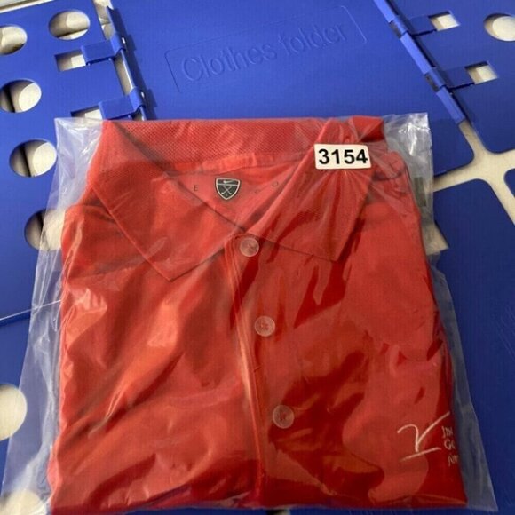 NIKE GOLF Polo Shirt Men's S Red Jimmy V. Celebrity Golf Classic Activewear - Picture 10 of 11